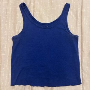 Blue crop top